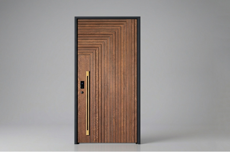 Large modern pivot door